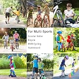 XJD Kids Helmet Toddler Bike Skateboard Scooter Roller Skating Blue Small Age view 9