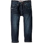 Tommy Hilfiger Boys 5-Pocket Stretch Slim Straight Leg Denim Jean, Zipper Fly & Button Closure
