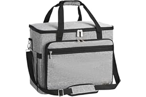 FINESUN Sewing Machine Bag, Foldable Deluxe Sewing Machine Carrying Case for Brother, Singer, Bernina and Most Machines (Grey1, Only Case)