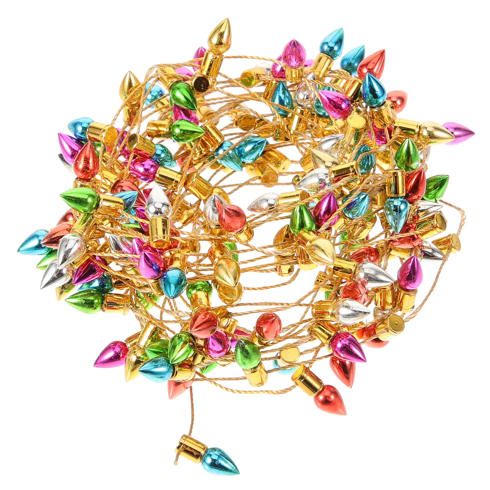 Vaguelly String Xmas String Light Garland Miniature Christmas String Light Doll House Hanging Light Mini Accessories LED LED Color Light Bulb Doll House Outdoor