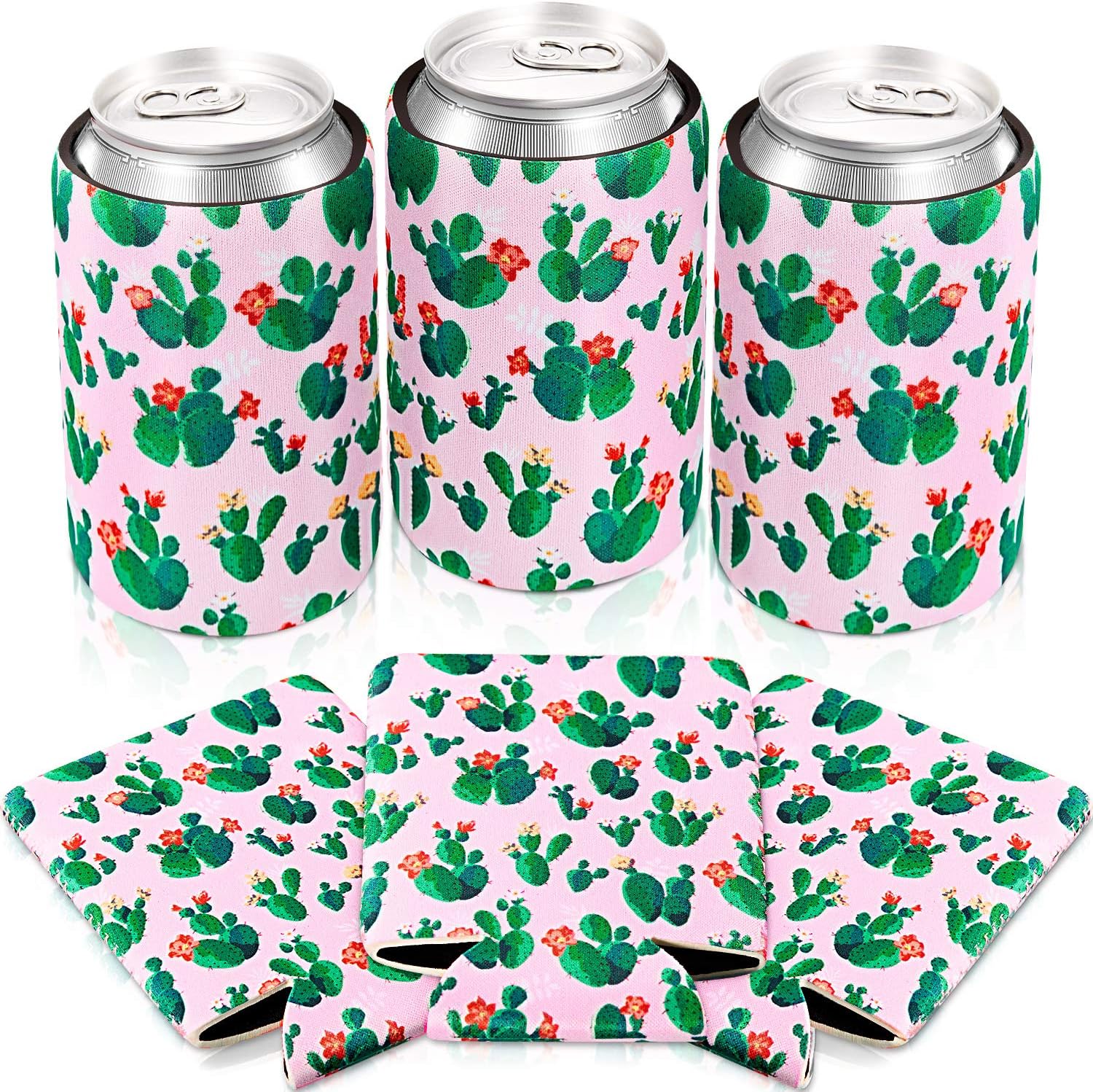 6 Pack/ 12 oz Can Sleeves Neoprene Insulated Beer Can Sleeves Bottles