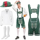 Spooktacular Creations Men’s German Bavarian Oktoberfest Costume Set, Beer Costume Hat for Adults Halloween and Beer Festival