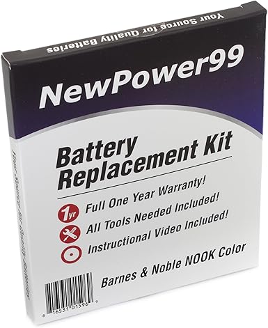 Amazon Com Battery Replacement Kit For Barnes And Noble Nook