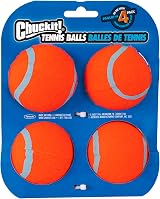 Chuckit! Tennis Ball Medium Pack of 4 Lightweight Dog Toy for Fetch view 9