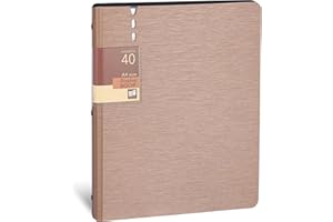 WORPSON Presentation Binder 40-Pocket, Displays 80 Pages, 9x12 inch with Plastic Sleeves, Portfolio Organizer for Documents, 