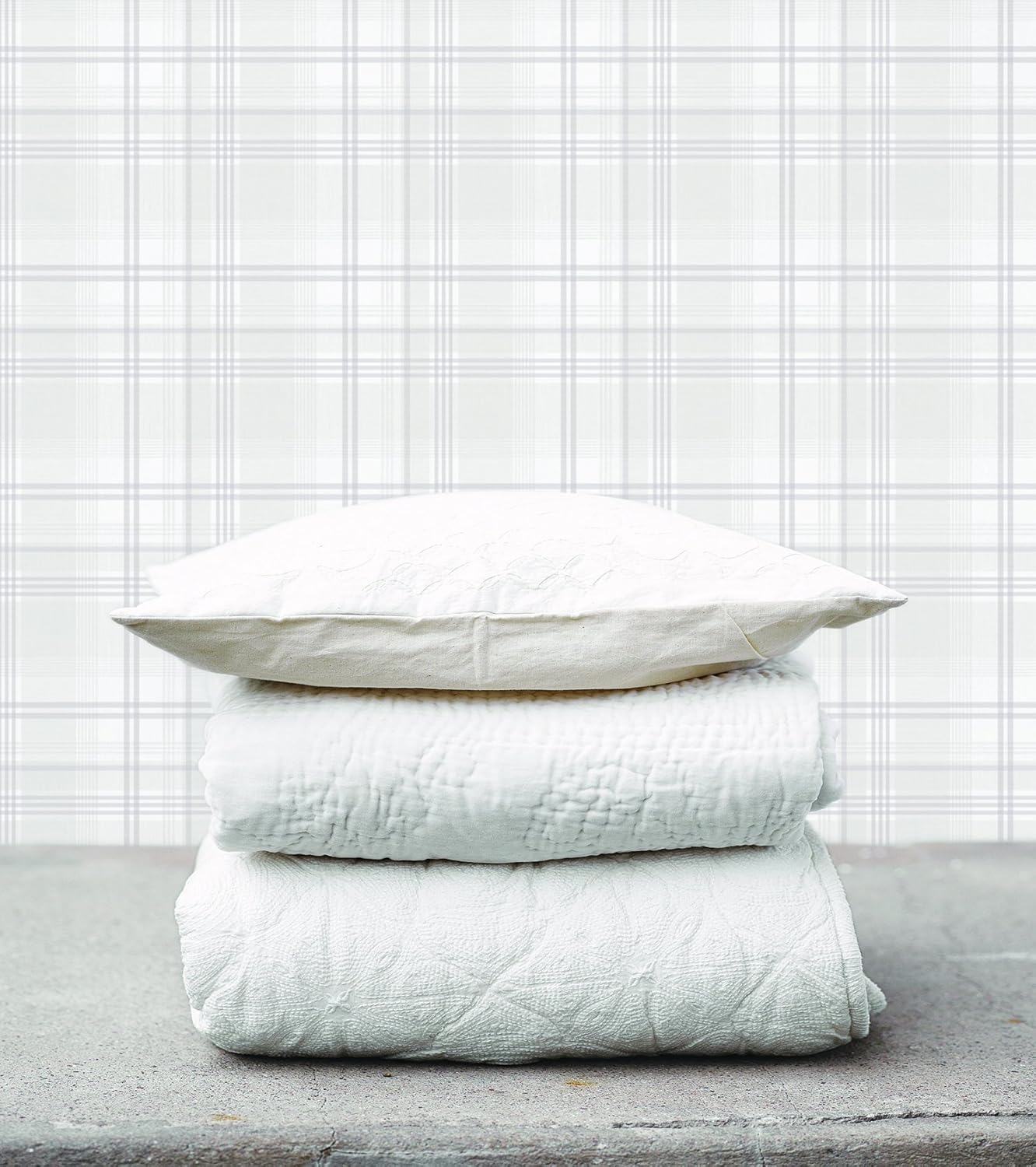 Galerie G56305 Nordic Elements Tartan Design Wallpaper, Greige, 10m x 53cm - Image 4