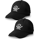 Silicherry 4 Pack Chef Caps for Men Adjustable Baseball Cap Black Funny Kitchen Hats Bulk Dad Hat Chef Accessories