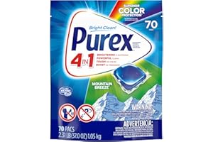 Purex 4-in-1 Laundry Detergent Pacs, Mountain Breeze, 70 Count