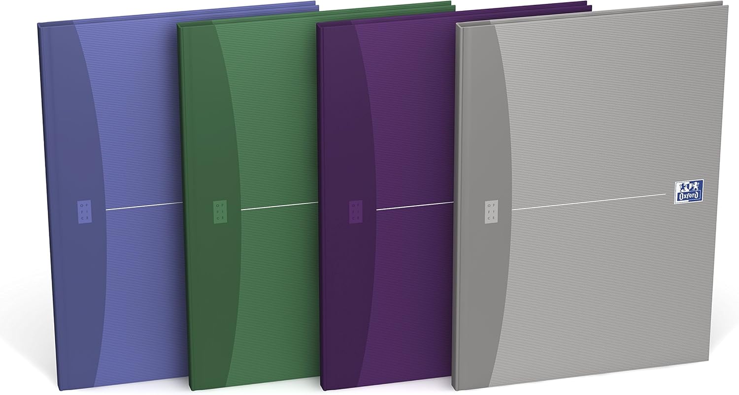 Oxford Office Essentials A4 Hardback Casebound Notebook Narrow Ruled