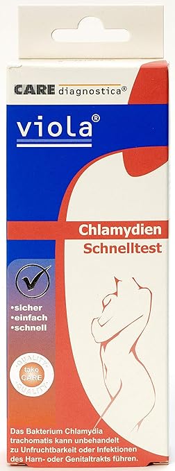 viola Chlamydien Schnelltest Frauen | Chlamydia Trachomatis Abstrich-Schnell-Test | Check von Geschlechtskrankheiten wie Clamydien-Infektion die das Risiko von Unfruchtbarkeit der Frau erhöhen