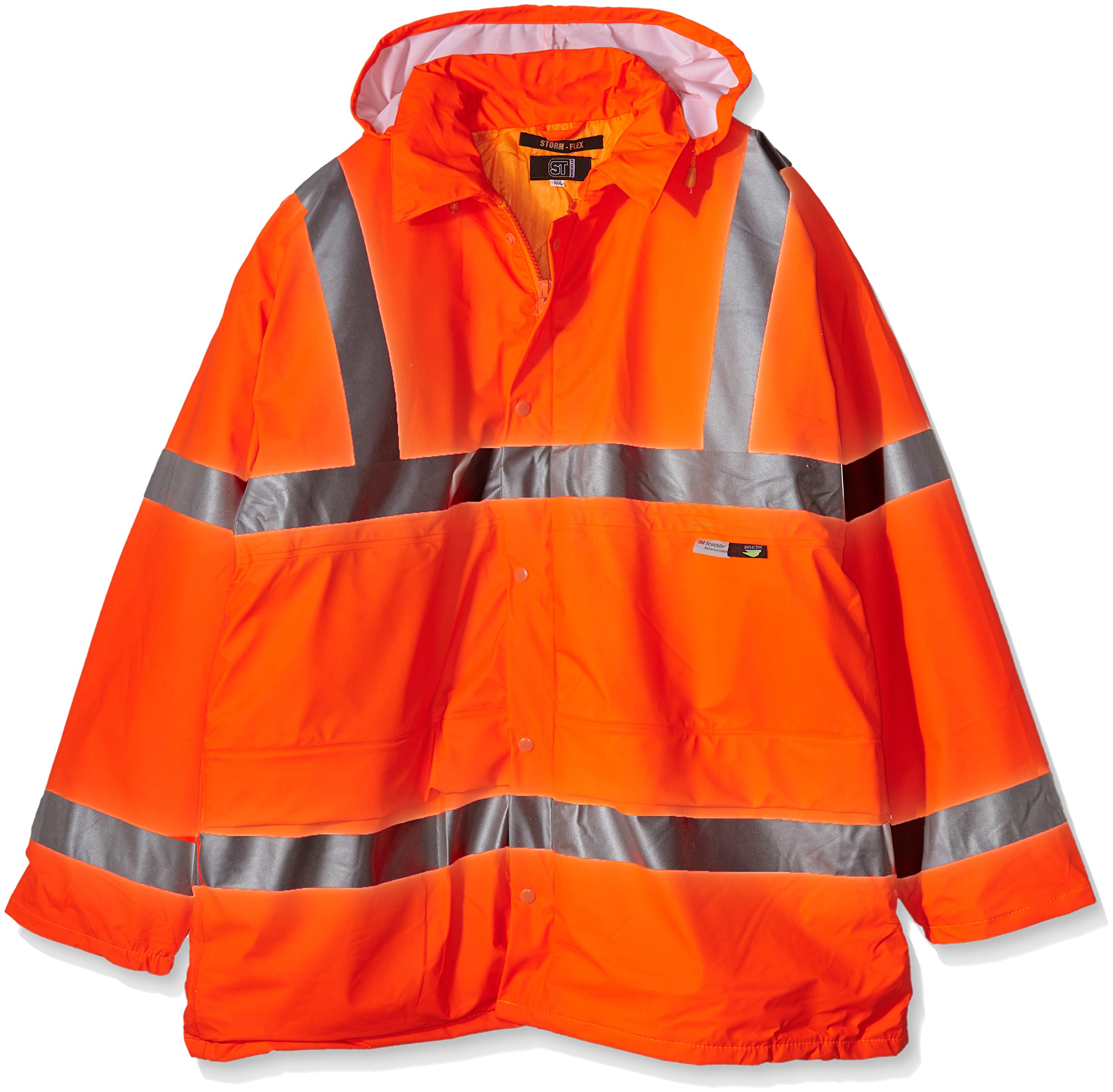 Supertouch 37786 GO/RT PU Storm-Flex Padded Parka - Orange