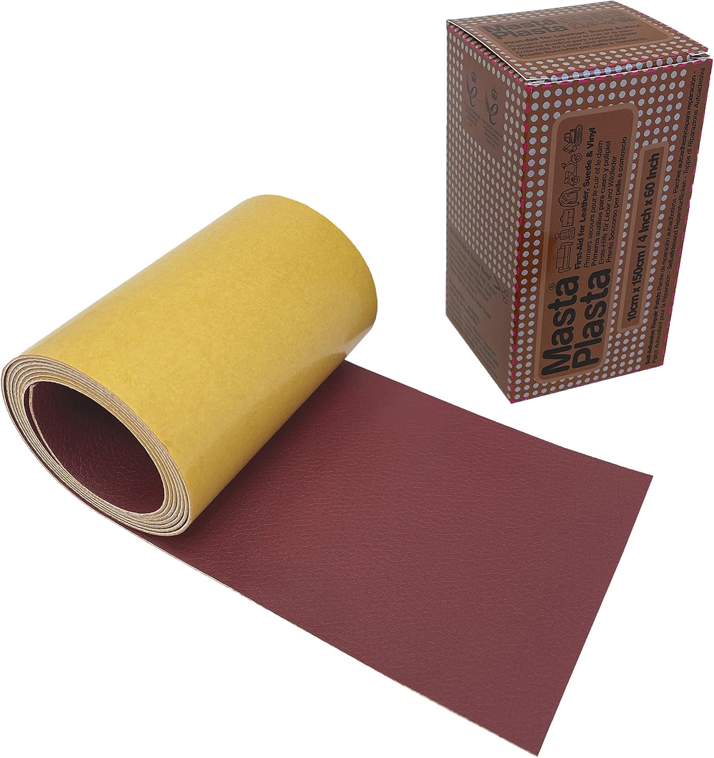 The Original All-in-One Leather Repair Kit by MastaPlasta. Self Adhesive Leather Repair Patch for Sofas