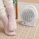 Coselena Electric Heater 2kW Fan with 2 Heat Settings Thermostat White view 8