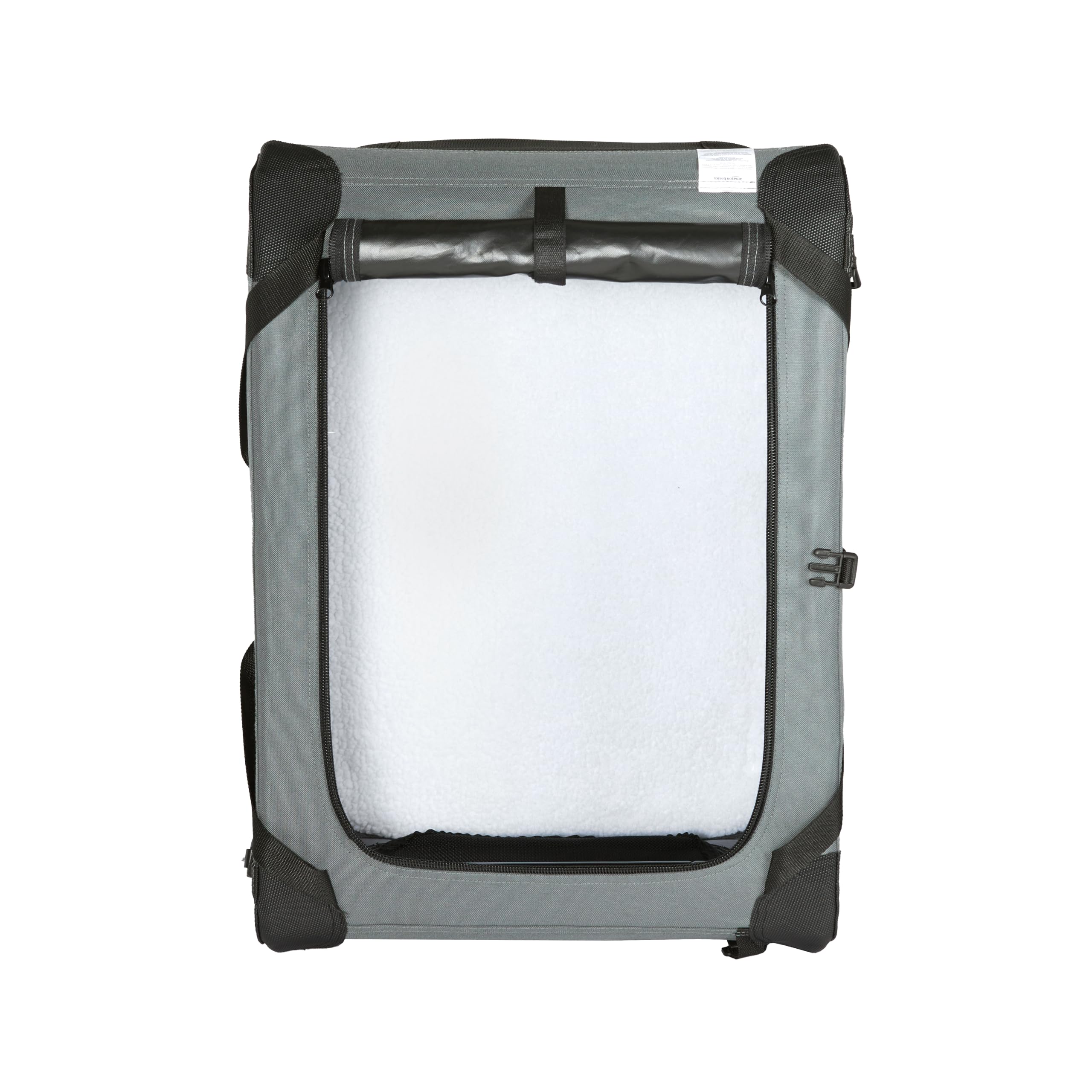 Amazon Basics 4-Türiger Faltbarer Reisezwinger für Katzen, Hund und andere kleine Tiere, Grau, S 66 cm x 46 cm x 46 cm 6