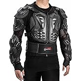 OHMOTOR Motorcycle Body Protective Jacket Armor Men, Motocross Riding Protective Gear,ATV Dirt Bike Chest Spine Protector