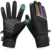 Trodalo Kids Winter Warm Gloves for Boys Girls Touchscreen Anti-Slip Cold Weather Kids Cycling Gloves for Outdoor Sports