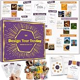Vision Board Kit - 24 Day Guided Journey. Manifest Your Dream Life Now | 24 Daily Task Cards, Guided Workbook, 17"&times;27" Poster, 160 Pictures, Affirmation Cards, All Supplies Included, Giftable Box