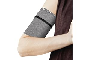 PATIKIL Universal Running Armband Sleeve 6.69"x4.33", Cell Phone Arm Bands Sleeve with Zipper Pocket for Key Earphones Credit