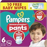 Pampers Premium Protection Nappy Pants Size 6 132 Nappies 13-19kg