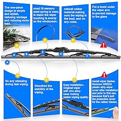 RAINTOK 22" + 22" Windshield Wiper Blades