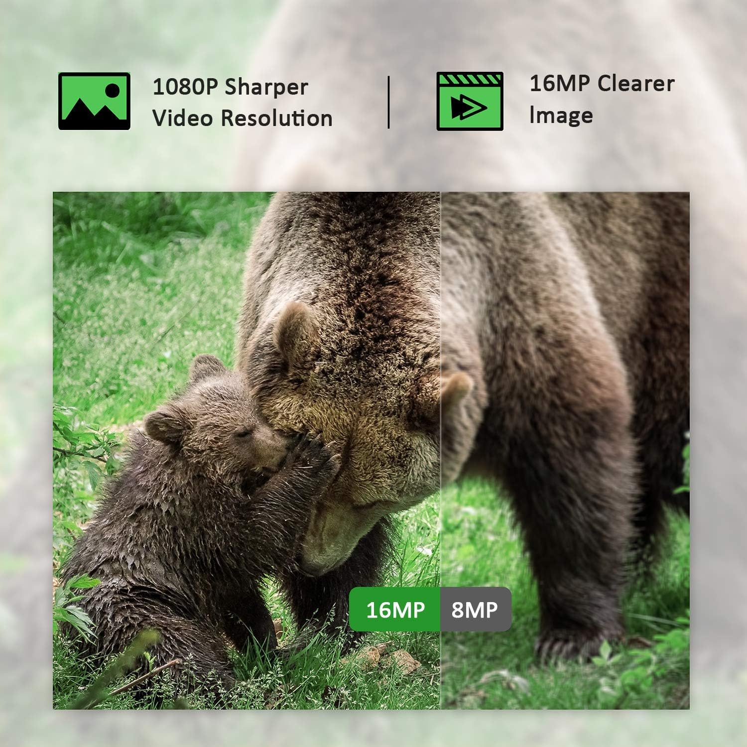 【2020 Upgrade】 Campark Mini Trail Camera 16MP 1080P HD Game Camera Waterproof Wildlife Scouting Hunting Cam with 120° Wide Angle Lens and Night Vision 2.0” LCD IR LEDs: Electronics