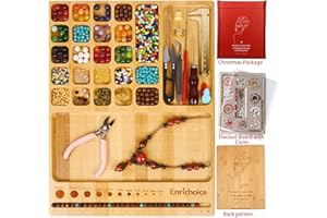 ENRICHOICE Bamboo Bead Mat Beading Board for Jewelry Bracelet Necklaces Design