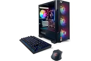 NSX GAMING Raptor Desktop (AMD Ryzen 7 5700G 4.6GHz NVIDIA, 16GB 2 * 8 GB DDR4 3600, 512Gb M2 NVME SSD, RGB Fans, Windows 11 Home, WiFi Ready, Mouse and Keyboard)