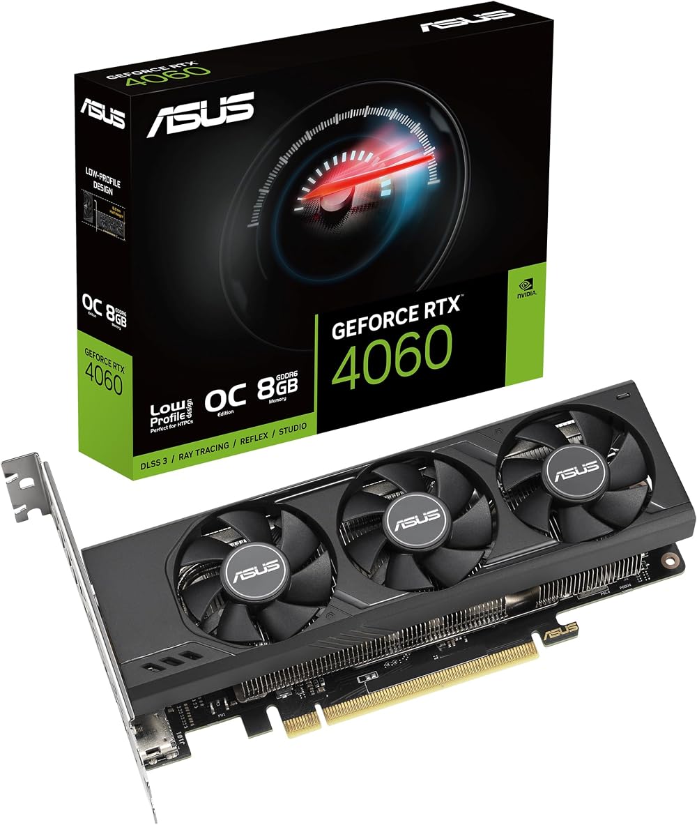 ASUS GeForce RTX 4060 LP BRK OC 8GB GDDR6 Gaming Card DLSS 3
