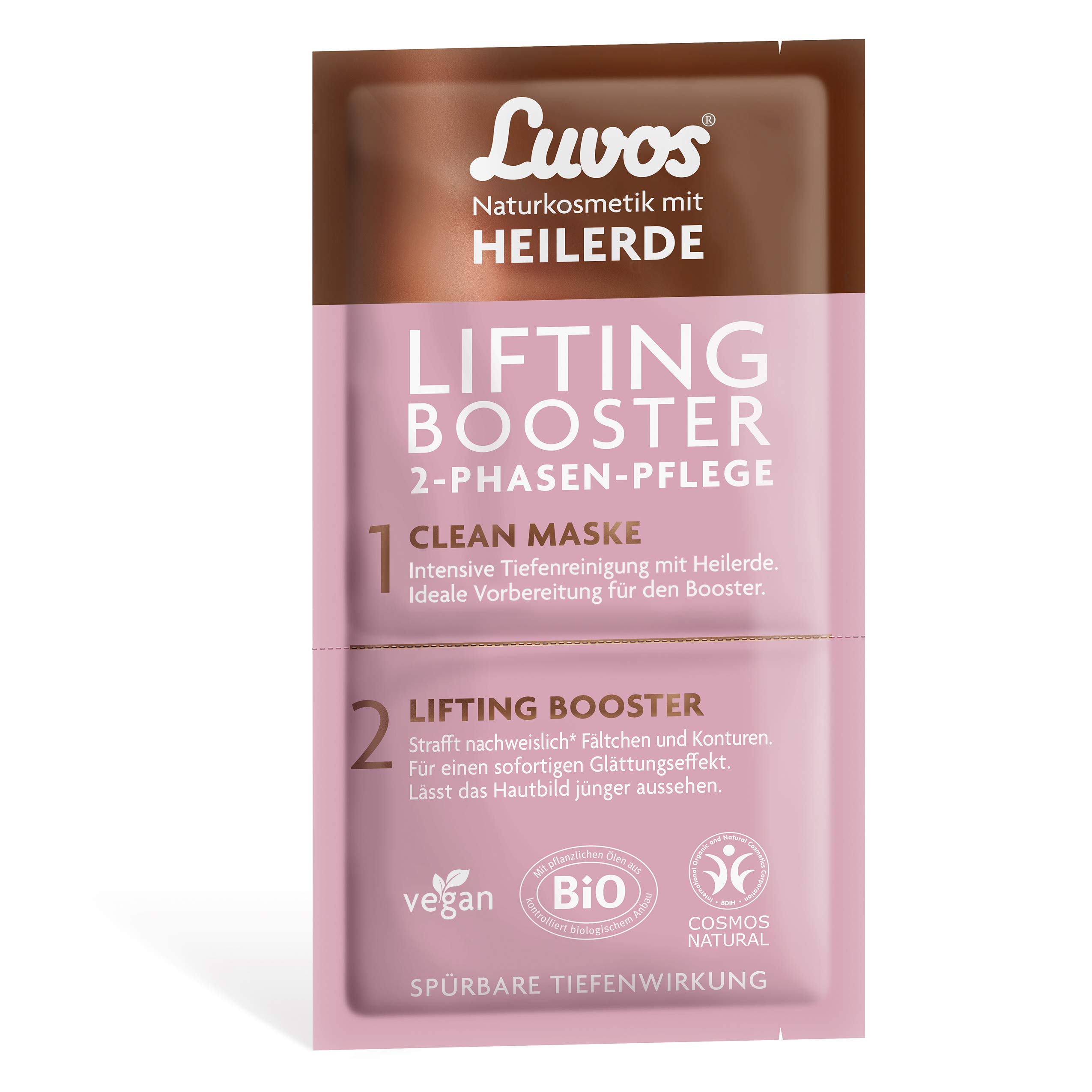 Luvos Lifting-Booster Liftingcreme, Clean-Maske Reinigungsmaske Gesicht mit Sofort-Effekt, 1x9.5ml
