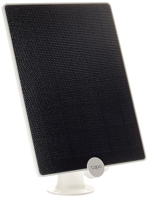 Tapo Solar Panel A200, (Compatible with MagCam C425, C420, and C400), Long-Lasting Charging Power with High-Efficiency Solar Cells, IP65 Weatherproof, 360° Adjustable Angle