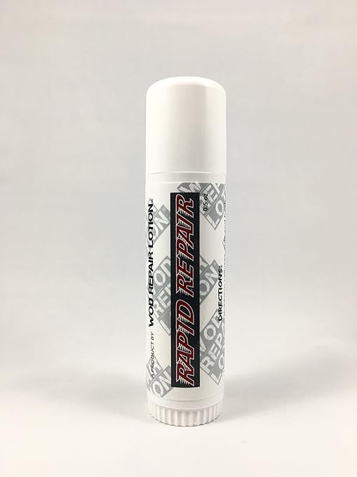 WOD Repair Lotion - Rapid Repair - For Ripped Calluses and Wounds, Dry Skin, Winter Skin Problems, Psoriasis, Eczema, and Burns - 0.50oz.