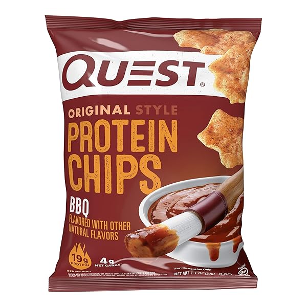 QUEST NUTRITION BBQ PROTEIN CHIPS, 19G PROTEIN, 4G...