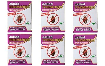 Jallad Tremores Powerful BedBugs and Termites Killer Spray Powder - Pack of 6
