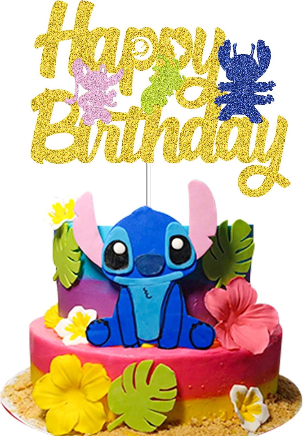 Happy Birthday Stitch Coloring Pages Amazon.com: TAVOTA Lilo and Stitch Cake Topper - Happy Birthday Lilo