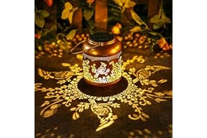 GR8GARDENS Cardinal Solar Lanterns Outdoor Waterproof Solar Lights Cardinal Christmas Gifts for Women Mom Grandma Hanging Metal Lantern Outside Decoration for Yard,Porch,Patio,Backyard,Lawn,Garden Decor