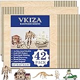 42 Pack Basswood Sheets 12"x12"x1/8" for