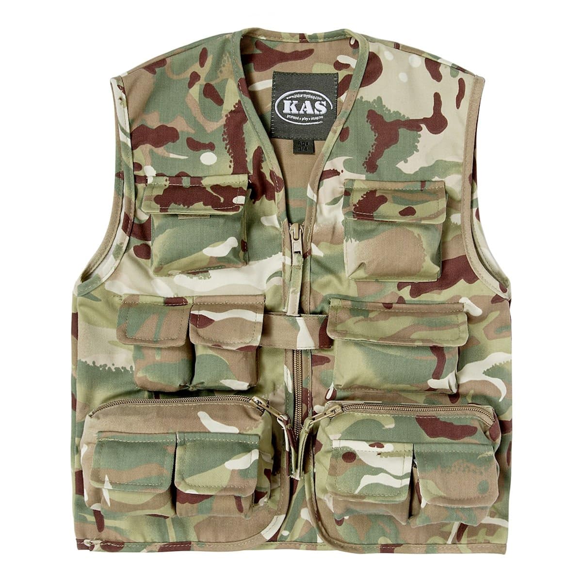 Kids Multicam Safari Vest, Hunting Vest, Kids Camo Gillet Vest, Ages 3