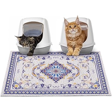 Tapis Litiere Chat Cat Litter Mat Cute DM 8-Shaped Small Cat