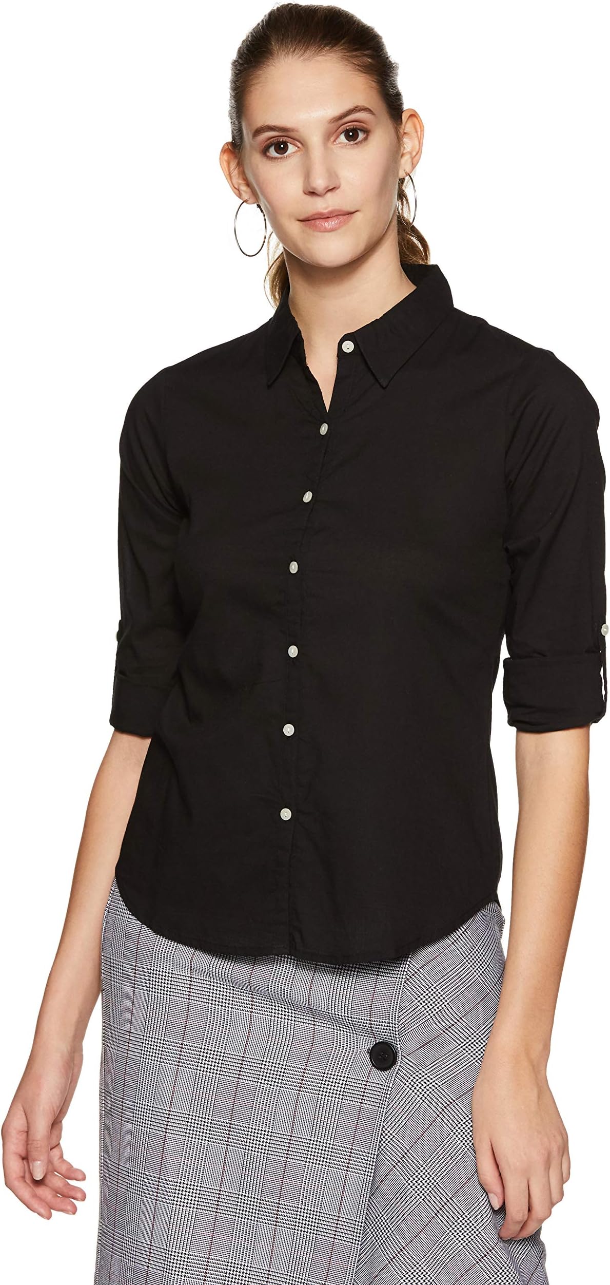 Women's Plain Regular fit Full Sleeve Shirt