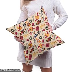 Ambesonne Race Car Fabric by The Yard, Pattern of