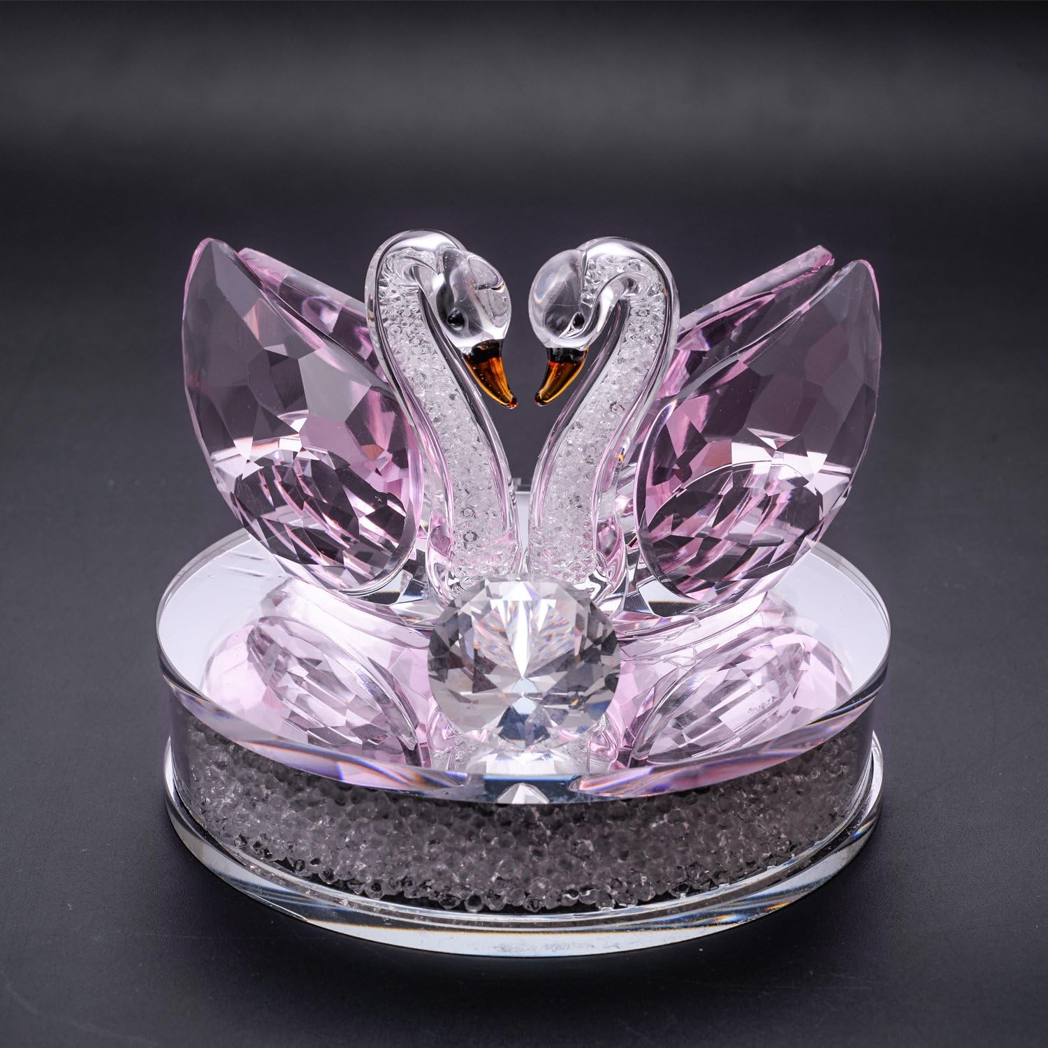 XIANGBAN Crystal Swan Statue Series Wedding Gift Home Decor