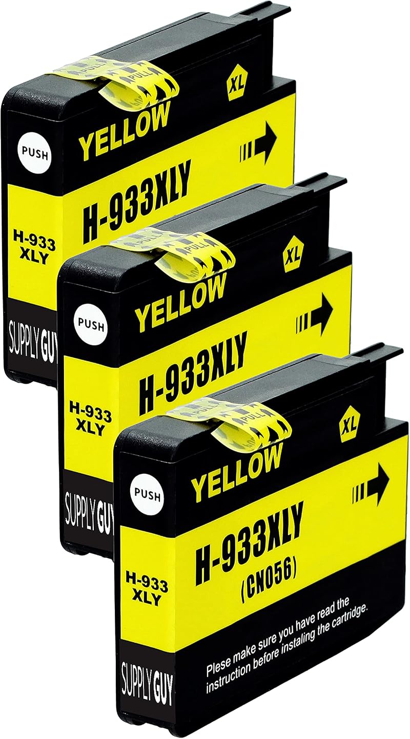 Supply Guy Compatible HP 933 933XL Yellow Ink Cartridges 3 Pack XL Capacity