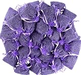 Leikaihua 100% Lavender Dried Flowers Sachet Bags Natural Freshener 25 Bags view 1