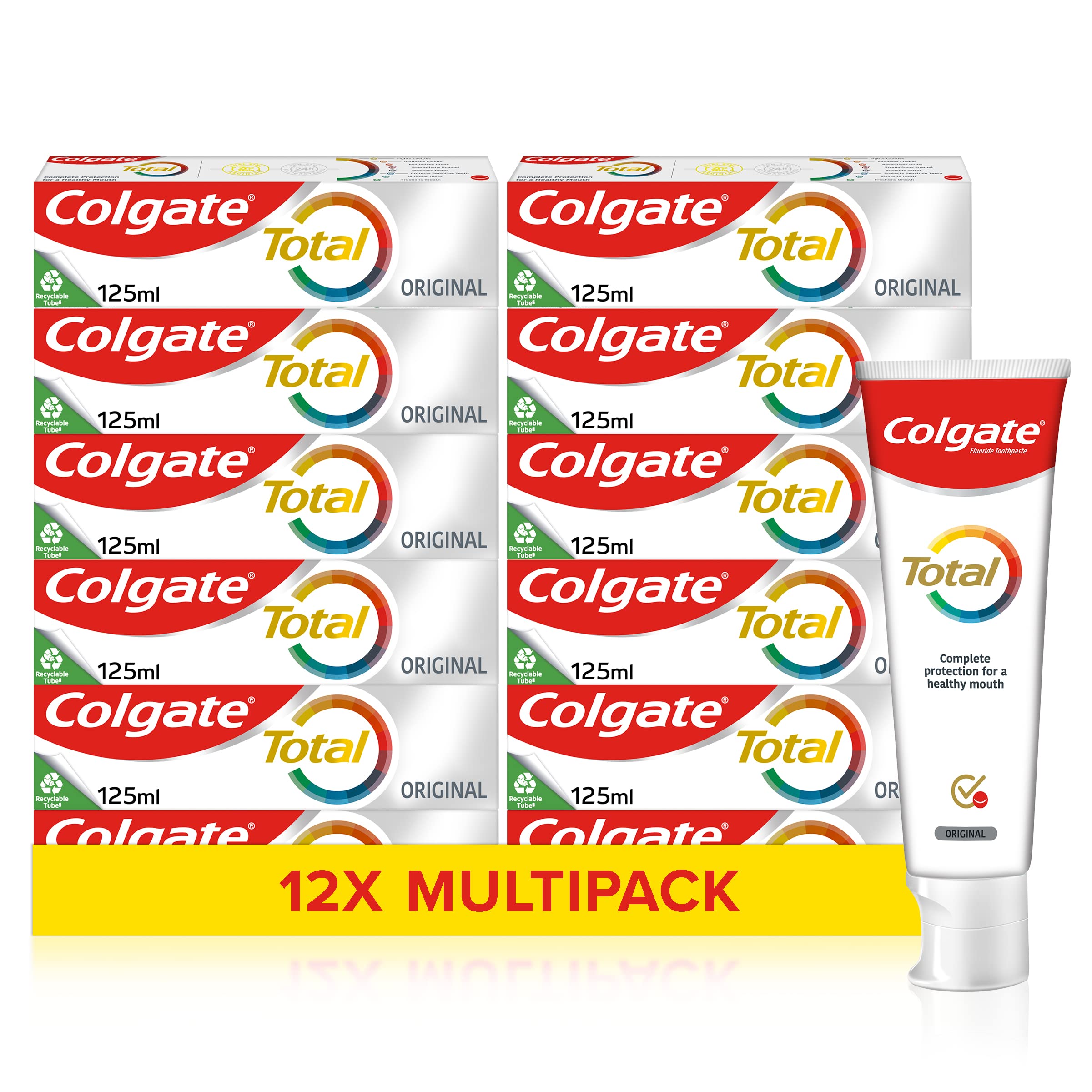 Colgate Total Original Toothpaste 125 ml (Pack of 12)