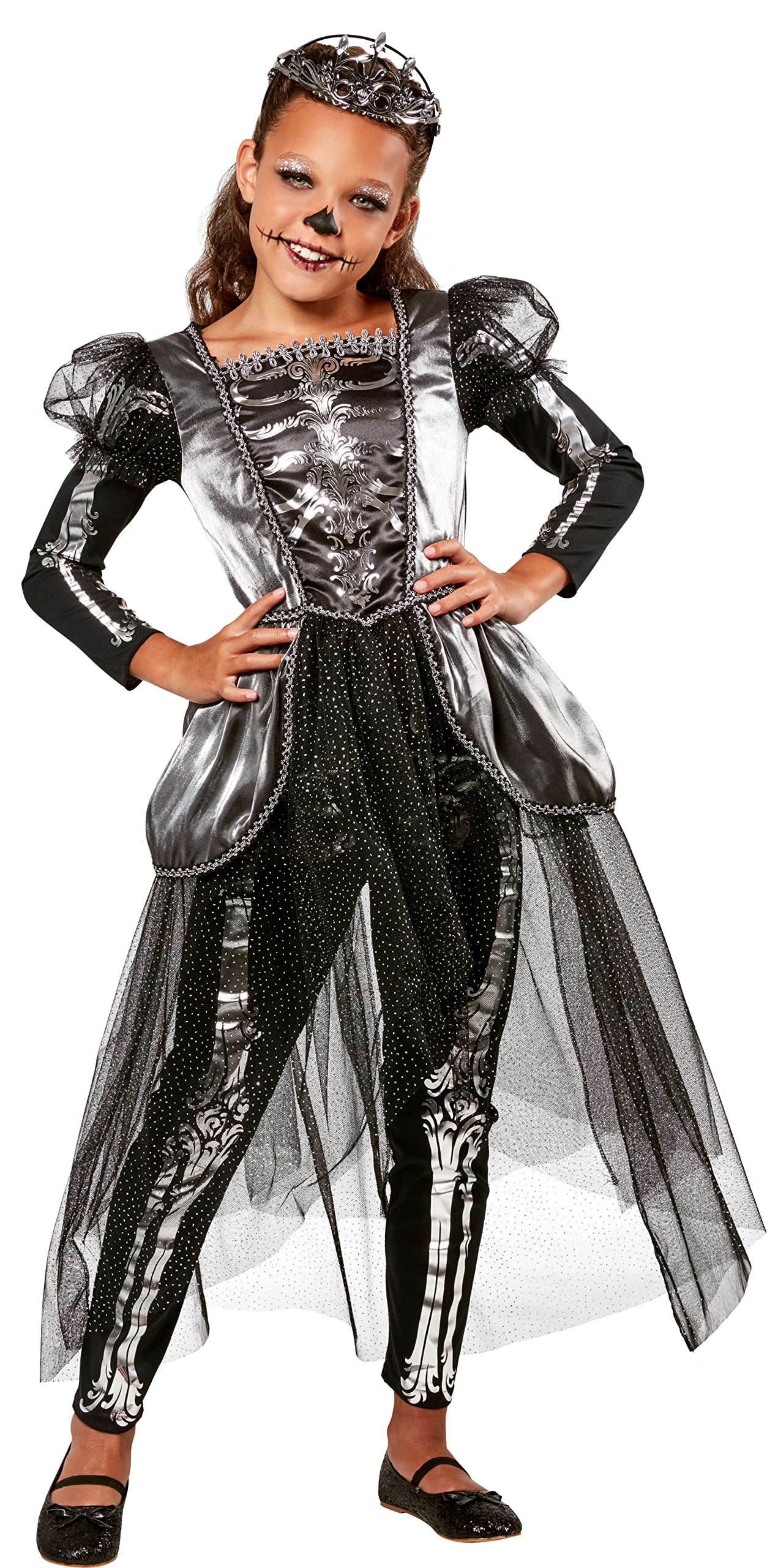 Rubies Girl's Forum Skeleton Princess Costume Dress