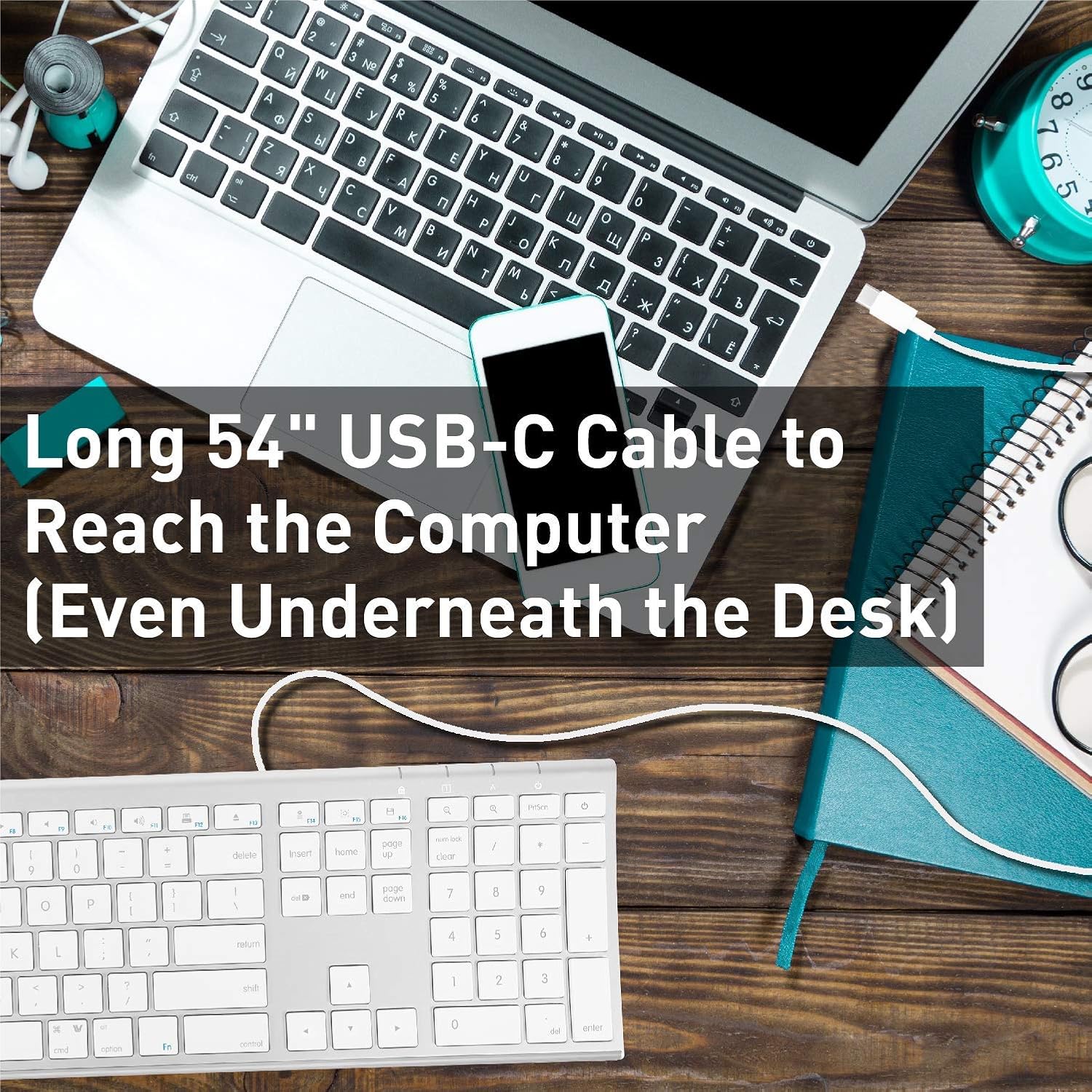 Macally Wired USB-C Keyboard image 3