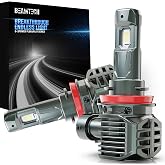 BEAMTECH H11 Bulbs, H8 H9 Fog Light, G-XPower Chips Plug and Play, 2 Bulbs | 500% Brighter 6500K White Light