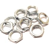 12 pack Quality US Thread 3/8 inch x 32 Potentiometer Nuts for Guitar Pots or Jacks