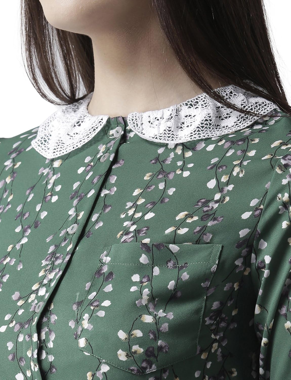 msfq women's floral regular fit top