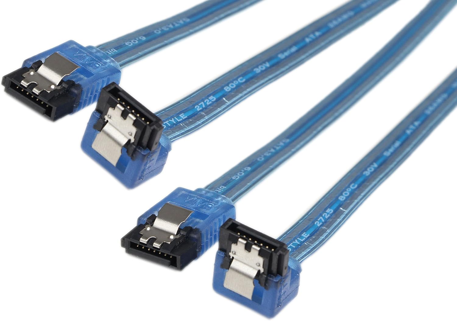 SinLoon 90 Degree SATA 3.0 Cable RightAngle SATA III Cable